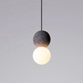 Nordic Concrete Cement Ball Hanging Lamp G9 Bulb Glass Pendant for Bedroom and Restaurant1