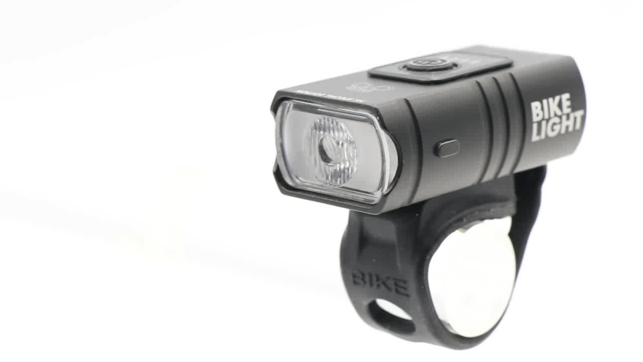 Bike Light USB rechargeable 300 Lumen 3 Mode Bicycle de la lampe avant de la lampe à vélo de vélo de vélo LED 800mAh Lanterne de lampe de poche 1