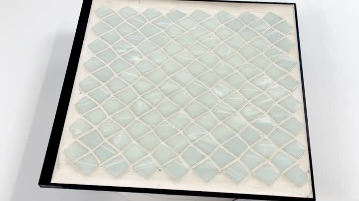 Aquilone Bianco di vetro mosaico