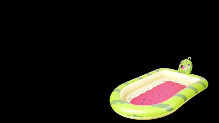 watermelon sprinkler inflatable pool