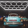 Hex LED Honeycomb LED Light: High-Brightness 6500K White Border Shop Light for Garage, Workshop, and Car Detailing (552W, 60720LM, IP54 Rating)1