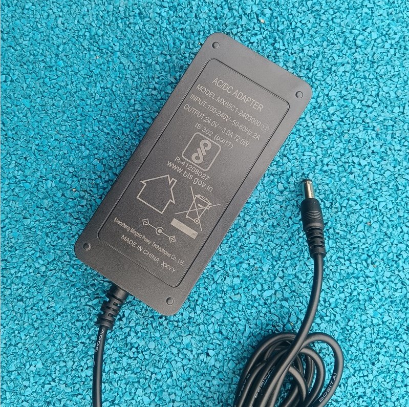 24v 3a india bis approved power adaptor