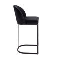 Nordic Rustic High Kitchen Fabric Wood Seat Sleek Modern Bar Stool Chairs1