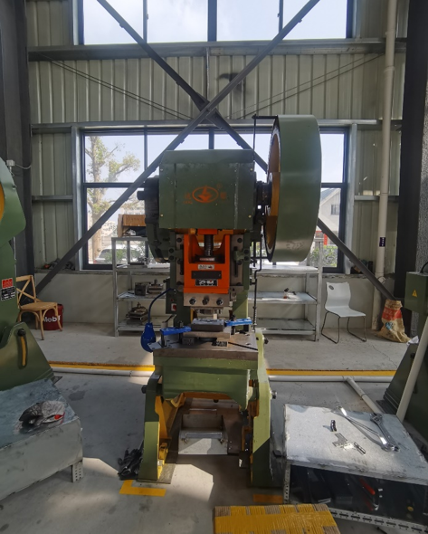 Mechanical Punch Press in Factory Workshop