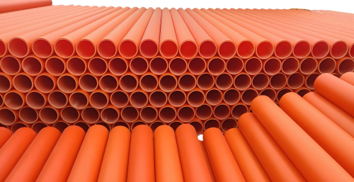 Outstanding weather resistance. MPP pipes help enhance the safety of power transmission.