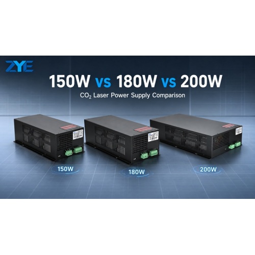 Alimentation laser CO2 150 W contre 180 W contre 200 W