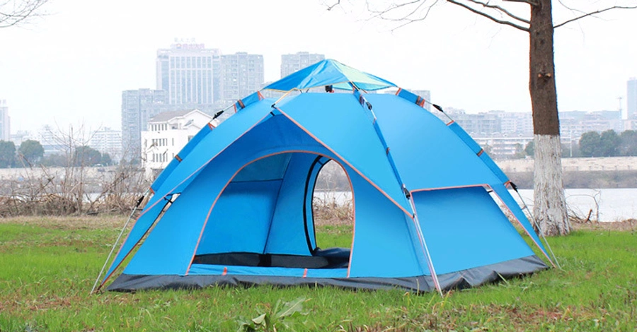 Fully Automatic Double Layer Spring 3-4 People Outdoor Beach Leisure Picnic Camping Tents