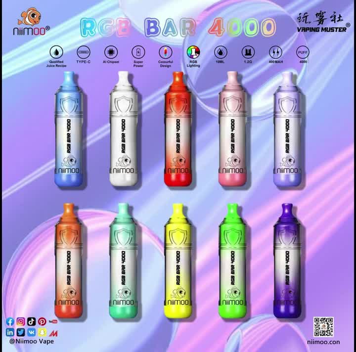 RGB 바 vape 4000