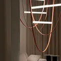 Fashion Modern Leather LED Chandelier Pendant Light for Home Decoration and Restaurant1