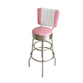 American Metro Style Stainless Steel Backrest Bar Stool1