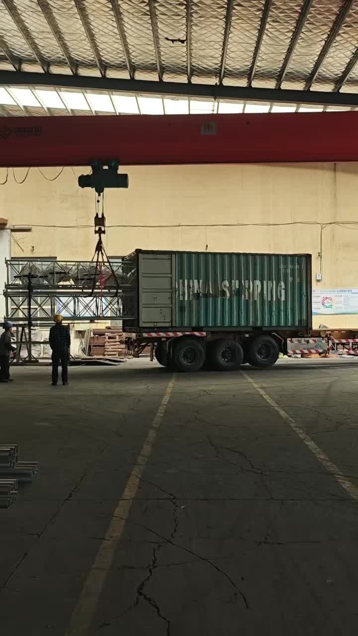 Carregamento de contêiner de torre guiada de 100 m