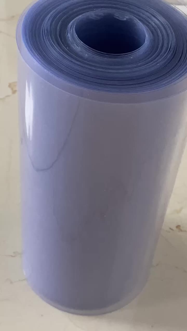 Rollo de película PVC personalizado transparente para empaquetado