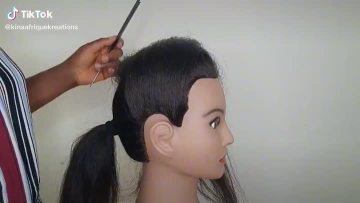 training head practice and hair styling