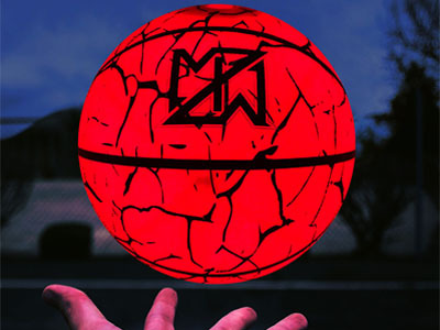 Unser neuer Stil leuchtet im dunklen Basketball