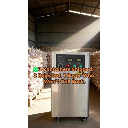 Kapal Jahe Hijau. Tiba Berjamur? Generator Ozon Menghentikan Pembusukan.