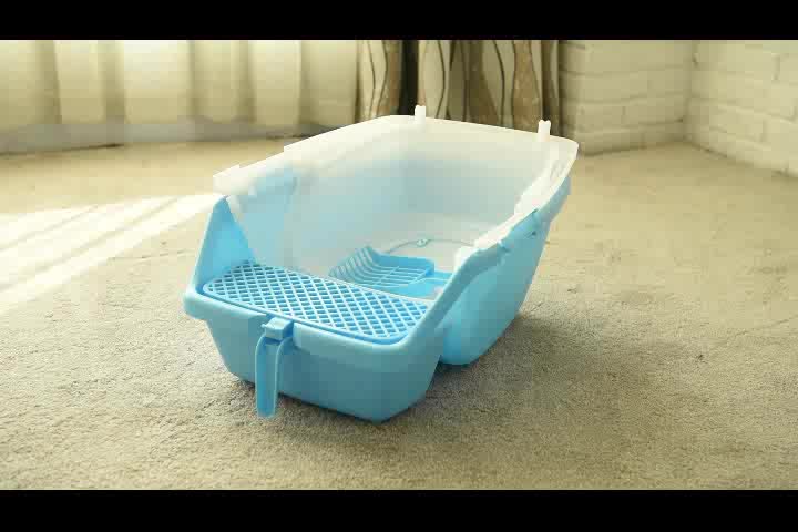 Wholesale Plastic High quality indoor cat litter box Cat Toilet1