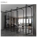 Modern Aluminum Pivot Door for Office Decoration - Safety Anti-collision Design1