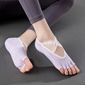 High Quality Breathable Cotton Yoga Pilates Crossover Anti-Slip Socks1