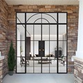 Custom White Aluminum French Doors with Waterproof Glass Panels1