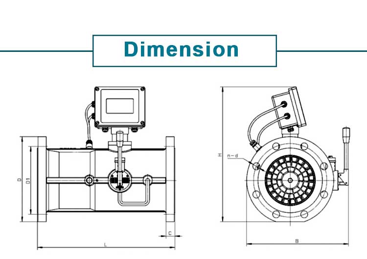 High precision electronic gas flow meters auto electronic volume corrector natural gas flow meter