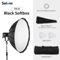 Selens Circular Black Softbox 70cm for Product Photography1