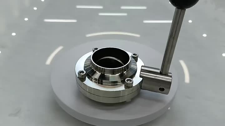 Stainless steel 304 316 stainless steel welded butterfly valve