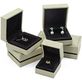 Hanhong Nuova imitazione personalizzata in pelle in pelle gioiello in velluto box box coglione orecchini in velluto van cleef brand squillo jowelry1