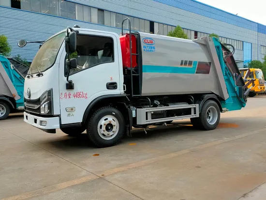 Trak Tolak Padat Dongfeng 4X2 5.8cbm Praktikal untuk Pembersihan Sisa Kilang Kecil1