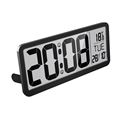 Smart Large LCD Silver Digital Jumbo Wall Clock - Battery Operated1