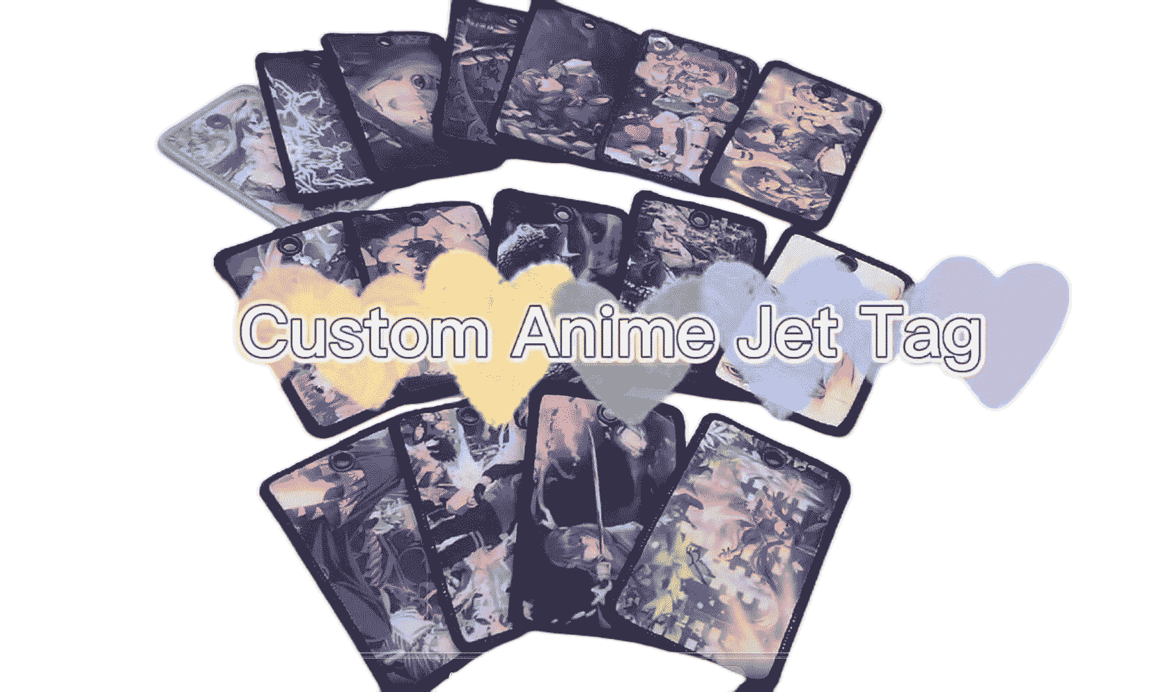 Promotional Gifts Custom Cheap Anime Jet Tag Fabric Sublimation Car Keychain Woven Keychain