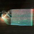 Light-Up PMMA Optical Fiber Fabric with RGB LED Control for Dresses and Bags1