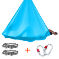 High Quality 100% Nylon Soft Yoga Swing Hammock Set - 4M Low Stretch Aerial Silk Kit for Indoor Yoga Exercise1