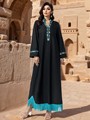 5013 جدید مسلمان مشکی اوپن Abaya مد شیک به سبک یکپارچهسازی با سیستمعامل منجوق لباس زنانه مراکشی مراکشی ترکیه ای Abayas Robe1