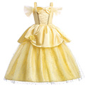 Belle Princess Dress Halloween Party Cosplay Clothes Beauty and the Beast Costume Carnival Vestidos Kids Floral Ball Gown1