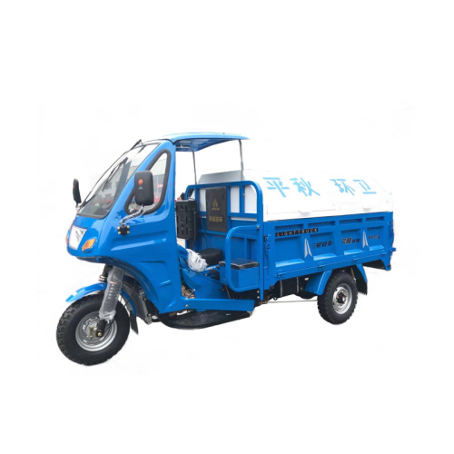 Uso seguro do triciclo de caminhão de lixo