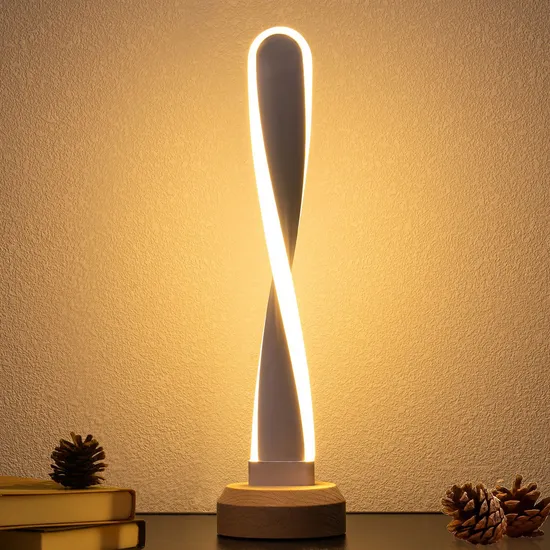 Madera sólida inteligente, luz nocturna LED con características únicas, lámpara de escritorio USB1