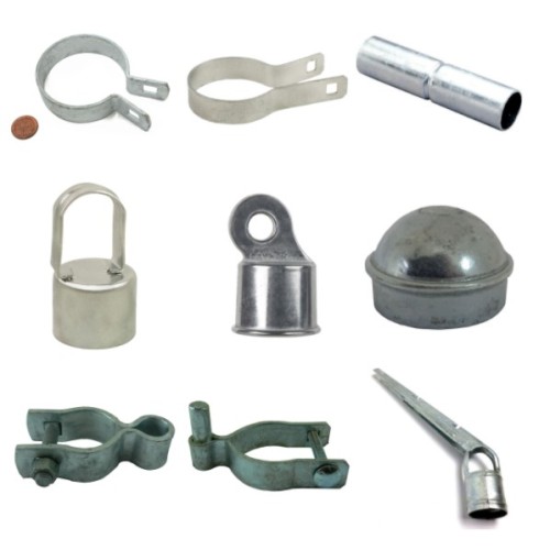 Chain link fence tension band, post cap, chain link fence accessories fittings parts single support arm1