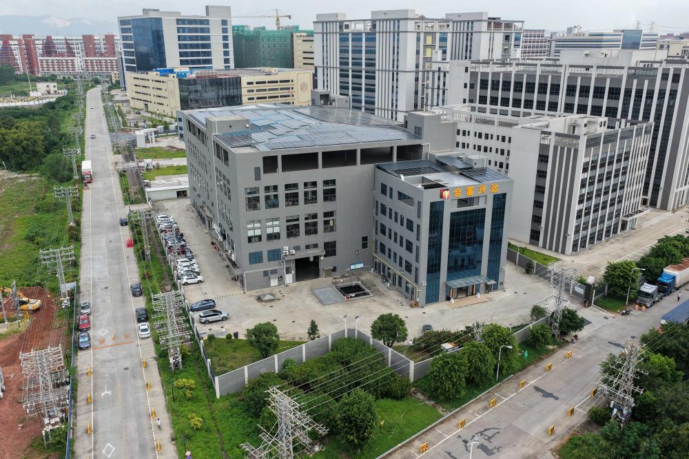 Aerial view of the company