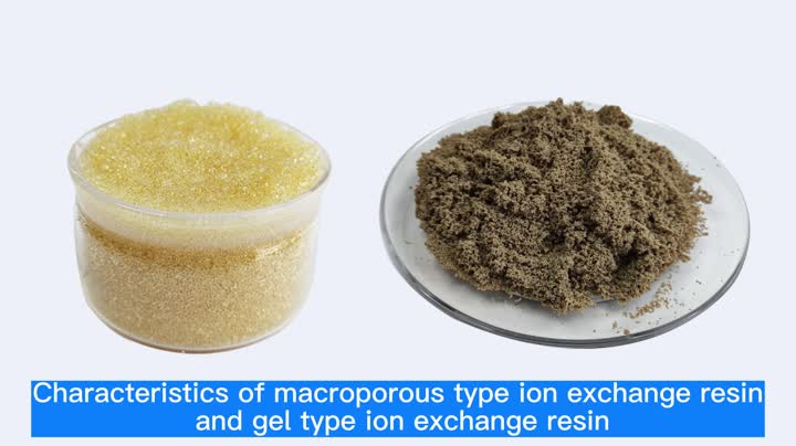 Caratteristiche delle resine macroporose