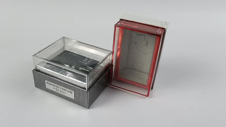 transparent pvc lid perfume box