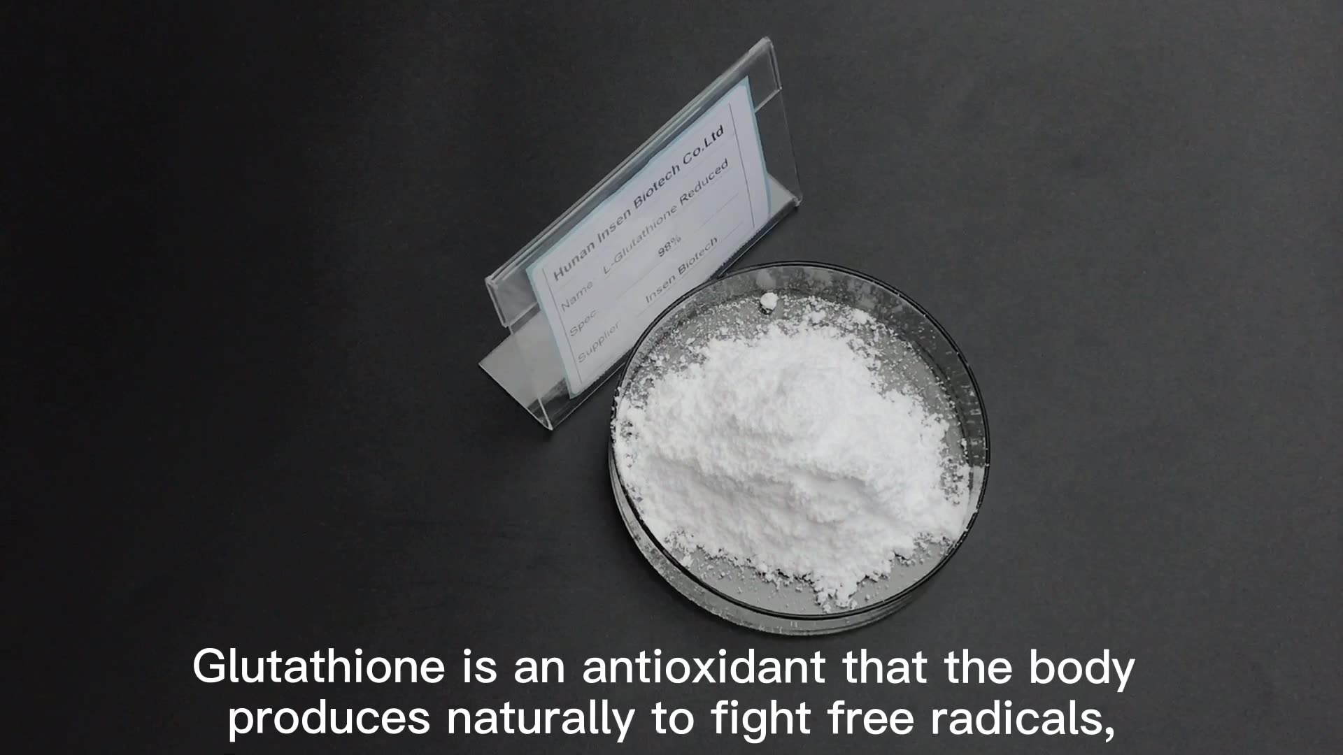 glutathione powder supplier Pure Glutathione Reduced Powder 98%