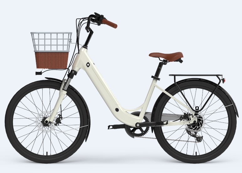 LC01EZ Heck -Hub -Motor Urban Ebike mit Korb eins