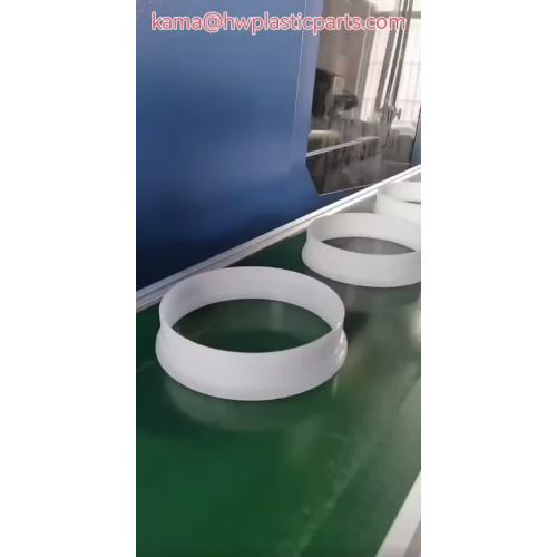 White injection molding plastic parts  fixed ring