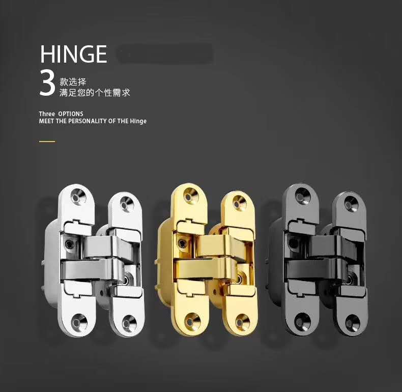 3-way adjustable concealed hinge 