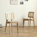 Prix ​​à bas prix meubles modernes de restauration rapide en bois et chaise de restauration de luxe rattan1