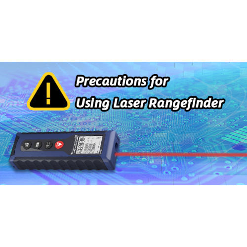 Precauções para o uso do rangefinder a laser