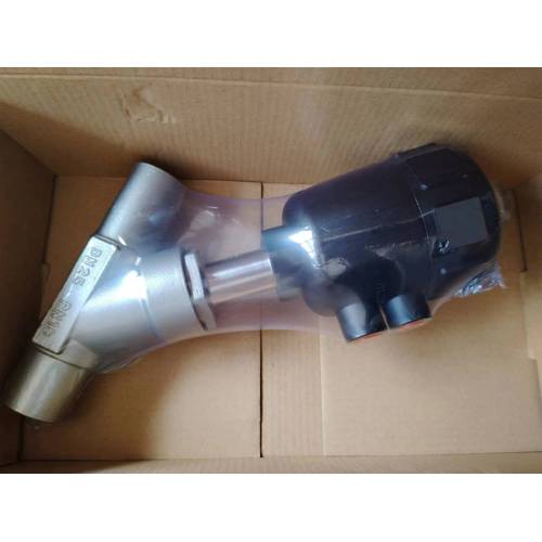 Pneumatic Angle seat valve with plastic head