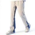 Mens Flare sweatpants πλευρικές τσέπες patched δουλειά στοιβαγμένο φλεγόμενο άνδρες joggers παντελόνια1