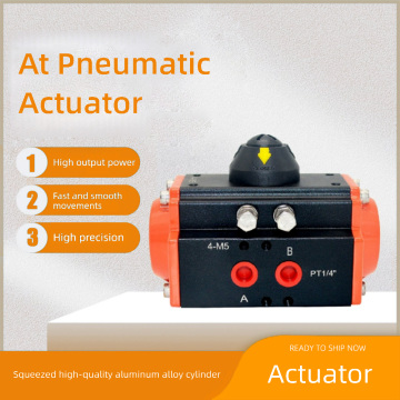 AT Pneumatic Actuator Real-View: Compact Dual-Piston Valve Drive for Ball & Butterfly Valves