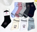 Oemen Wholesale Girl Cute  New Custom Logo Embroidered Cotton Socks Lady Casual Flat Shoes Sport Cotton Kids Women's socks1